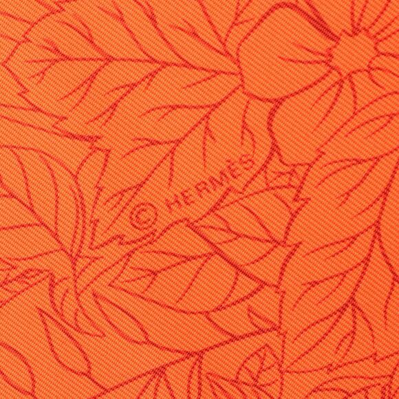 HERMES Red Silk Scarf - Picture 2 of 6